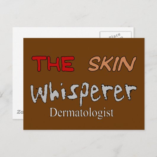 皮膚科医が皮膚の白穂を贈る ポストカード (正面/裏面)