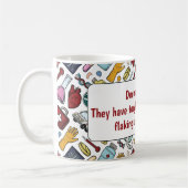 皮膚科医の医療パン医師のパターンの贈り物 コーヒーマグカップ (左)