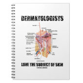皮膚科医は皮膚の問題が好きだ ノートブック (正面)