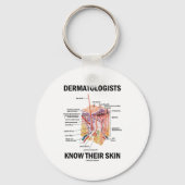 皮膚科医は皮膚を知っている(解剖学) キーホルダー (正面)