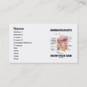 皮膚科医は皮膚を知っている（解剖学） 名刺 (正面)