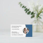 皮膚科医オフィスアポイントメントカードデザイン 予約カード (スタンド正面)