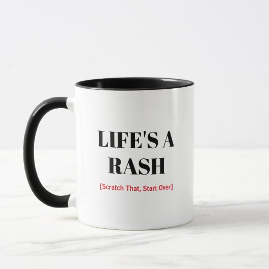 皮膚科医マグカップ - おもしろい医者のダジャレのコーヒーギフト マグカップ (左)