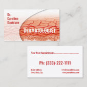 皮膚科医 – スキンレイヤー名刺 予約カード (正面/裏面)