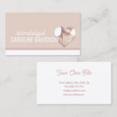 皮膚科医 – 皮膚科シンプル医ハートカード 名刺 (正面/裏面)