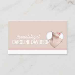 皮膚科医 – 皮膚科シンプル医ハートカード 名刺