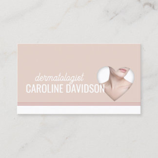 皮膚科医 – 皮膚科シンプル医ハートカード 名刺
