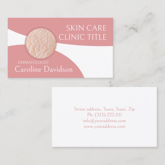 皮膚科医 – 皮膚科医の名刺 名刺 (正面/裏面)