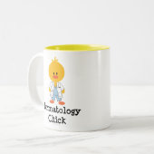 皮膚科学のひよこのマグ ツートーンマグカップ (正面左)