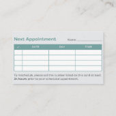 皮膚科学の卓越性：あなたの肌の最高の友達 名刺 (裏面)