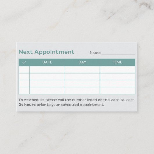 皮膚科学の卓越性:あなたの肌の最高の友達 名刺 (裏面)