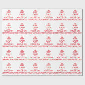 皮膚科学の平静そして焦点を保って下さい ラッピングペーパー (フラット)