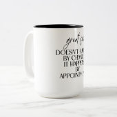 皮膚素晴らしは偶然に起こらない ツートーンマグカップ (正面左)