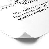 皮膚解剖学皮膚科デコールプリント1 ポスター (角)