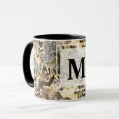 皮膚、ヒョウ、ヘビ マグカップ (正面左)