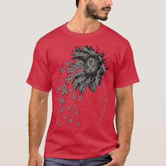 皮質視覚障害認識度ひまわり肋骨 Tシャツ