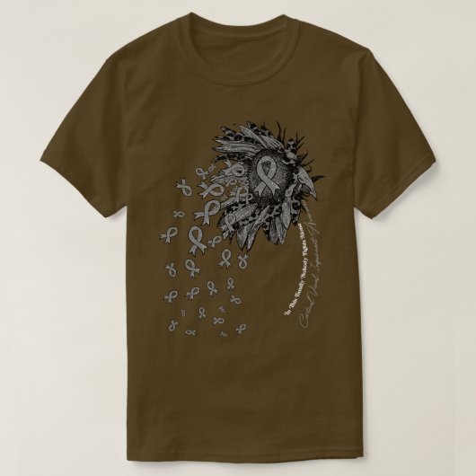 皮質視覚障害認識度ひまわり鼻 Tシャツ (デザイン正面)