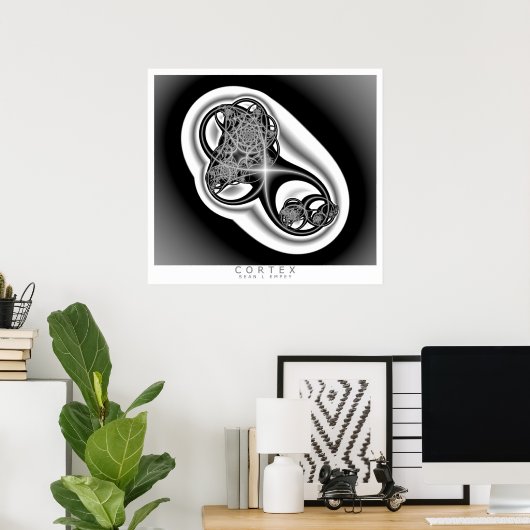 皮質 ポスター (ホームオフィス)