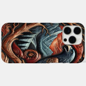 皮革のような雄大な鷹の芸術作品 Case-Mate iPhoneケース (裏面 (横))