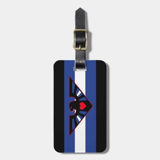 皮革ワシプライド ラゲッジタグ (正面縦)