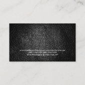 皮革効果パーソナルトレーナー名刺 名刺 (裏面)