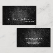 皮革効果プロフェッショナルモダン名刺 名刺 (正面/裏面)
