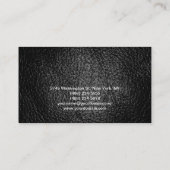 皮革効果電気技術者名刺 名刺 (裏面)