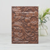 皮革細工 招待状 (スタンド正面)