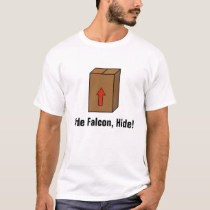 皮、《鳥》ハヤブサ、皮! Tシャツ