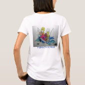 皮E.CHIKの魚釣りのひよこの石 Tシャツ (裏面)