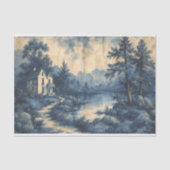 皺だらけの紙の美しい風景 薄葉紙 (正面)