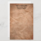 皺になった紙文房具 便箋 (正面/裏面)