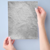 皺になった紙銀グレー灰色グレー白デジタルTEM チラシ (手)