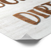 皿が再び汚れた看板を私を見ている ポスター (角)