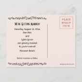 皿とスプーン日付を保存 案内ポストカード (裏面)