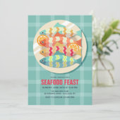 皿に盛った魚 招待状 (スタンド正面)