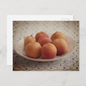 皿の上の杏 ポストカード (正面/裏面)