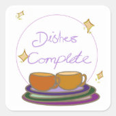 皿の完全なシール スクエアシール (正面)