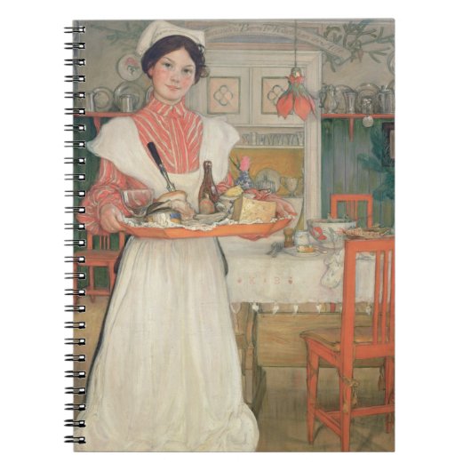 皿の朝食、1904年を運んでいるマルチナ ノートブック (正面)