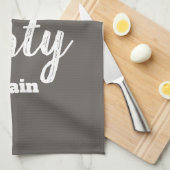 皿は汚れている私を再度見ています キッチンタオル (四つ折り)