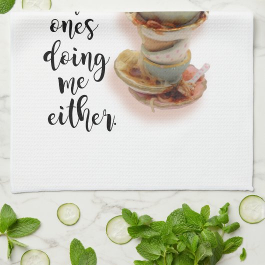 皿を乾燥するためのおもしろいな台所タオル キッチンタオル (折り畳み)