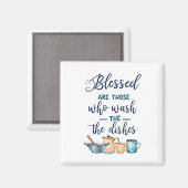 皿を洗う者こそ幸いなれ マグネット (正面/裏面)