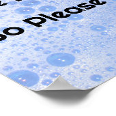 皿を洗う ポスター (角)