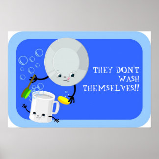 皿を洗え ポスター