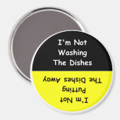 「皿を洗わない」食洗機磁石 マグネット (正面/裏面)