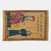 皿を洗浄する適切な方法 キッチンタオル (横)