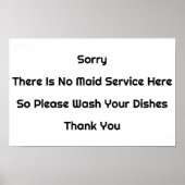 皿を白く洗う ポスター (正面)