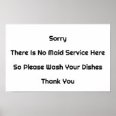 皿を白く洗う ポスター (正面)