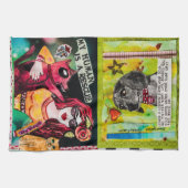 皿タオル犬 キッチンタオル (横)