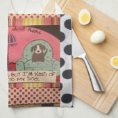 皿タオル犬 キッチンタオル (四つ折り)